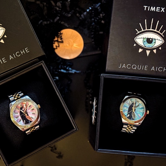 Jacquie Aiche x Timex MUSINGS Watch with Gold and Silver Accents - Picture 4 of 4